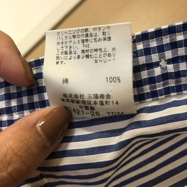 BURBERRY(バーバリー)のバーバリー シャツ ネイビー キッズ/ベビー/マタニティのキッズ服女の子用(90cm~)(ブラウス)の商品写真