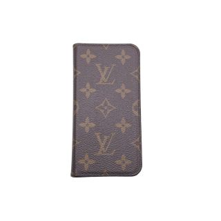 ルイヴィトン(LOUIS VUITTON)のLOUIS VUITTON ルイ・ヴィトン モノグラム iPhoneX/XS スマホケース ブラウン 小物 ロゴ 中古 46723(iPhoneケース)