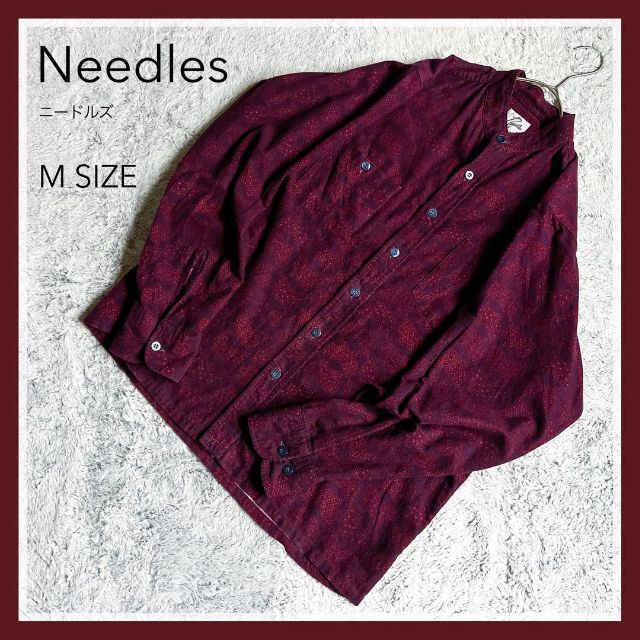 Needles ニードルス ネペンテス スタンドカラー ノーカラー コート 赤