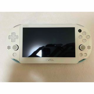 プレイステーションヴィータ(PlayStation Vita)のPSVita PCH-2000 ZA14 本体 ライトブルーホワイト 動作良好(家庭用ゲーム機本体)