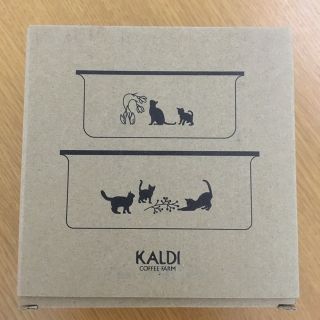 カルディ(KALDI)のカルディ　KALDI 猫の日バッグプレミアム　2023 ホーローコンテナ(食器)