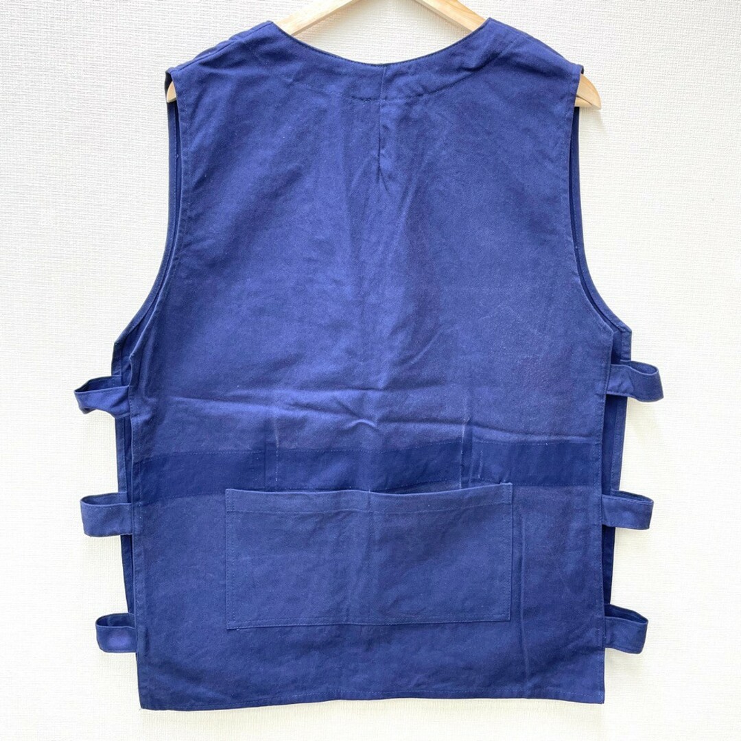 mellow オリジナル リメイク フランス軍 モチーフ ユーロワーク ガオベスト Euro Work GAO Vest サイズ：MEN'S M位 ネイビー古着 【中古】 メンズのトップス(ベスト)の商品写真