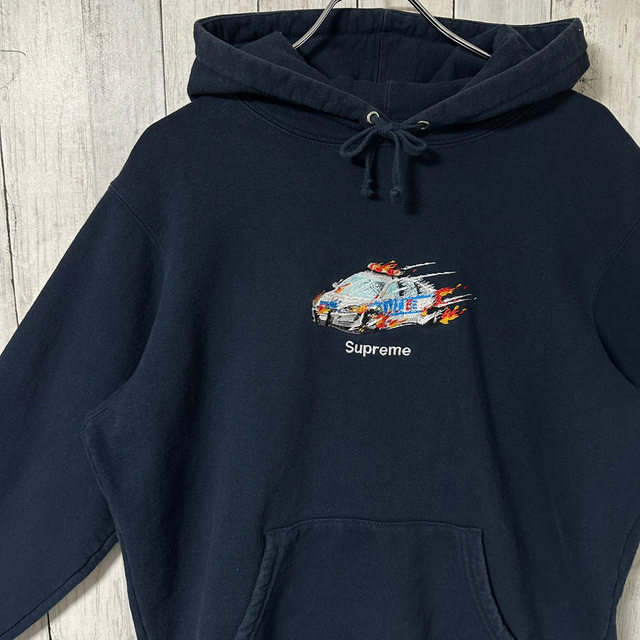 supreme シュプリーム パーカー 刺繍ロゴ センターロゴ 葵産業 パトカー-