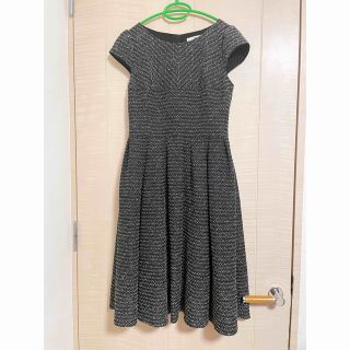 René - A2062 美品 ルネ ノースリーブワンピース ループツイード