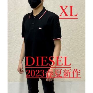 ディーゼル(DIESEL)のディーゼル　ポロシャツ 0123　XLサイズ　ブラック　ロゴ　新品　A03838(ポロシャツ)