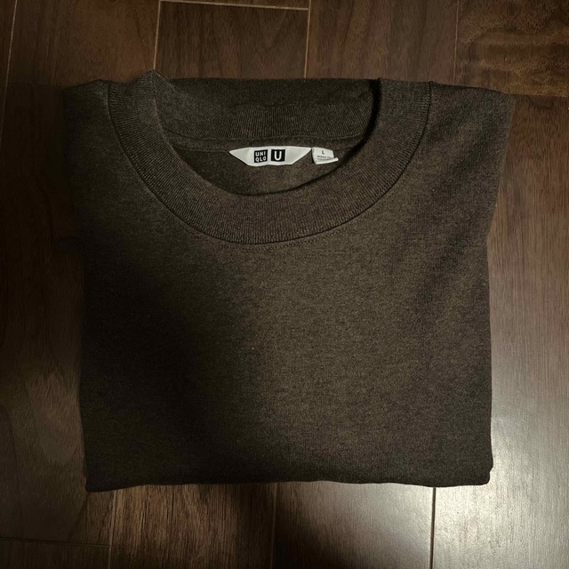 UNIQLO(ユニクロ)の24様専用　UNIQLO U クルーネックT  長袖  39ダークブラウン L メンズのトップス(Tシャツ/カットソー(七分/長袖))の商品写真