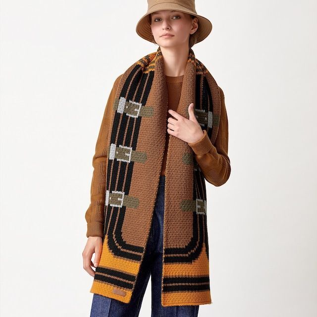 ☆安心の定価販売☆】 HERMES エルメス カシミア 100% ストール 70