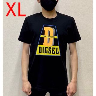 ディーゼル(DIESEL)のディーゼル　Tシャツ 07A23　ブラック　XLサイズ　(Tシャツ/カットソー(半袖/袖なし))