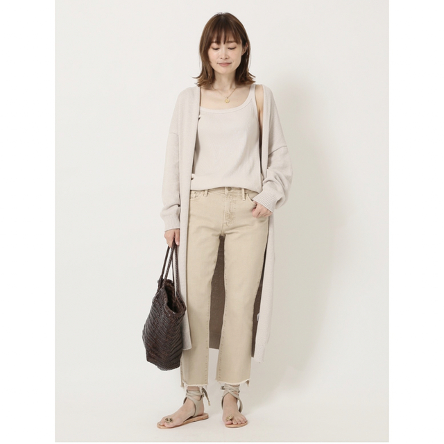 MOTHER/ SAND BEIGE INSIDER CROPデニム | venezafoods.com.br