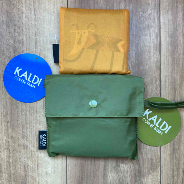 KALDI - カルディ オリジナル カーキ エコバッグ ミニエコバッグ 2点 ...