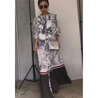 アメリヴィンテージ(Ameri VINTAGE)のAMERI☆UNDRESSED CRUISE SCARF DRES M(ロングワンピース/マキシワンピース)