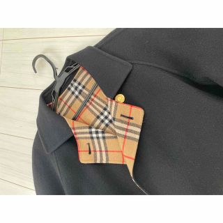 BURBERRY - 【美品】Burberry 金ボタン ヴィンテージ 黒コートの通販