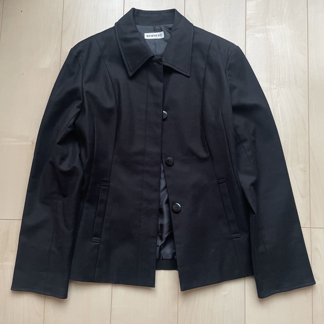 ジャケット　ブラック　L レディースのジャケット/アウター(テーラードジャケット)の商品写真