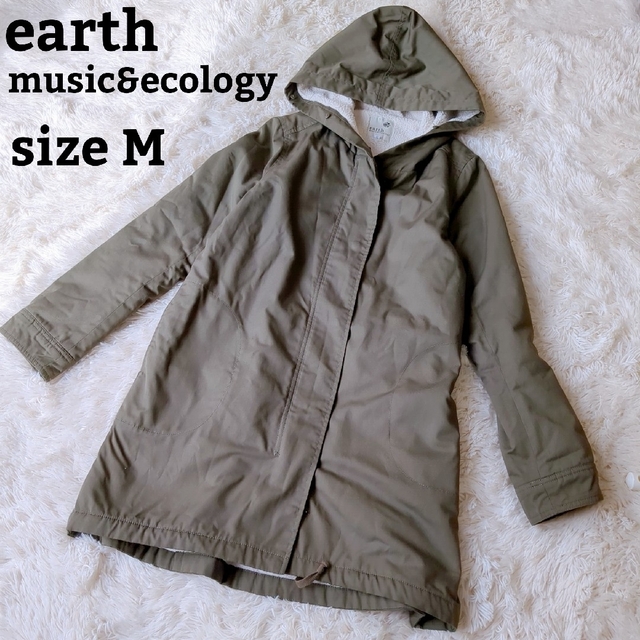 earth music&ecology♡ミリタリー　モッズコート　カーキ　M | フリマアプリ ラクマ