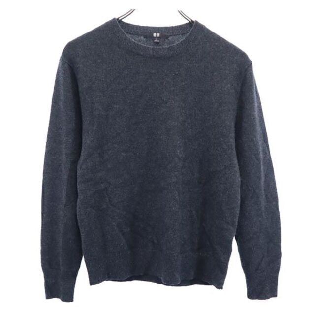 UNIQLO - ユニクロ カシミヤ100% ニット M グレー系 UNIQLO 長袖