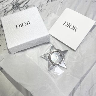 クリスチャンディオール(Christian Dior)のDior ディオール 非売品スマホリング スター シルバー(iPhoneケース)