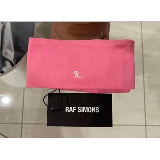 ラフシモンズ(RAF SIMONS)のRAF SIMONS ネックウォーマーPINK Mサイズ タグ付き新品(ネックウォーマー)