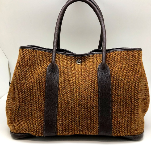 HERMES エルメス ガーデンパーティPM ハンドバッグ約25cm幅