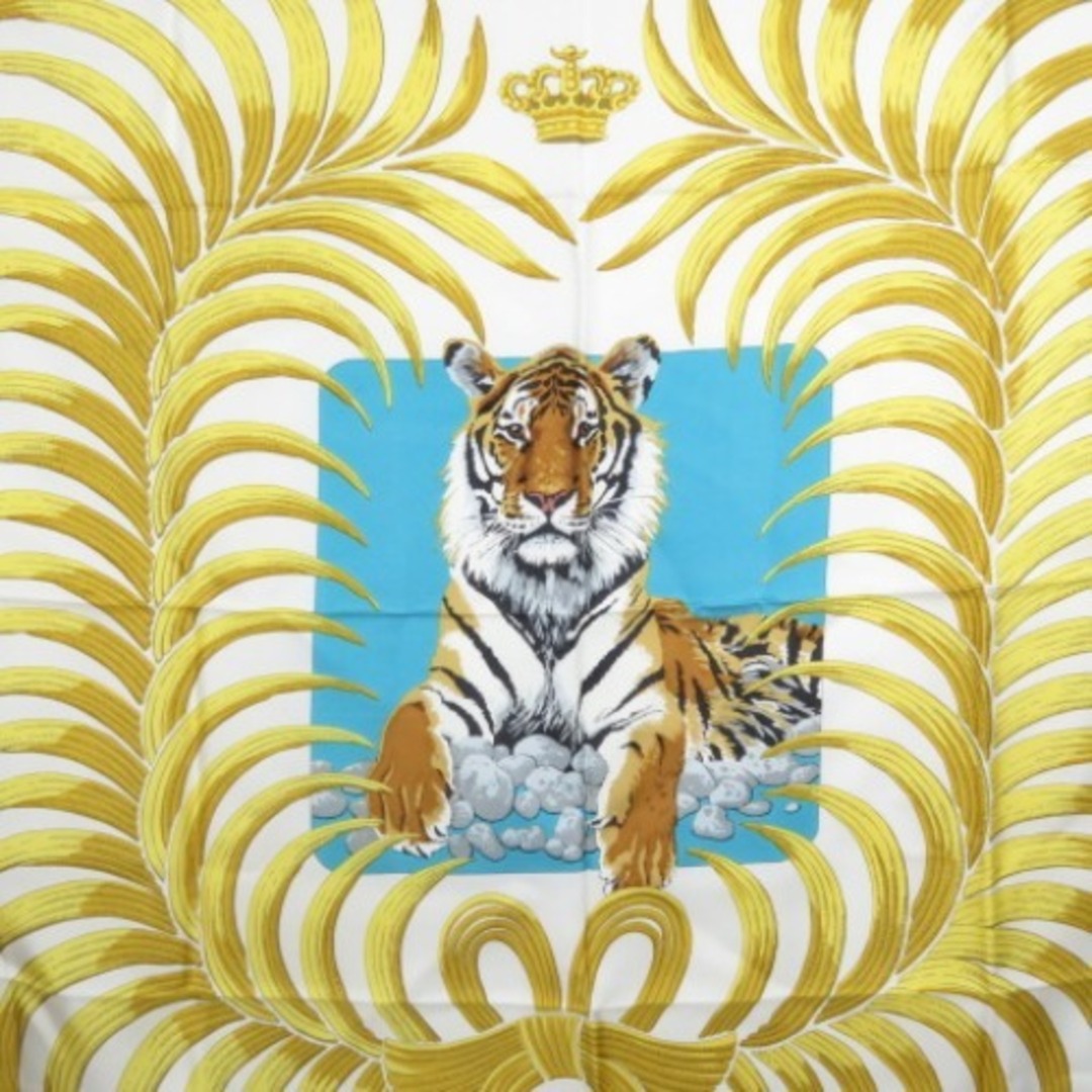 未使用品 HERMES エルメス カレ90 TIGRE ROYAL 王者の虎 トラ タイガー