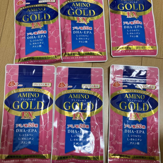 アミノゴールド6袋 食品/飲料/酒の健康食品(アミノ酸)の商品写真