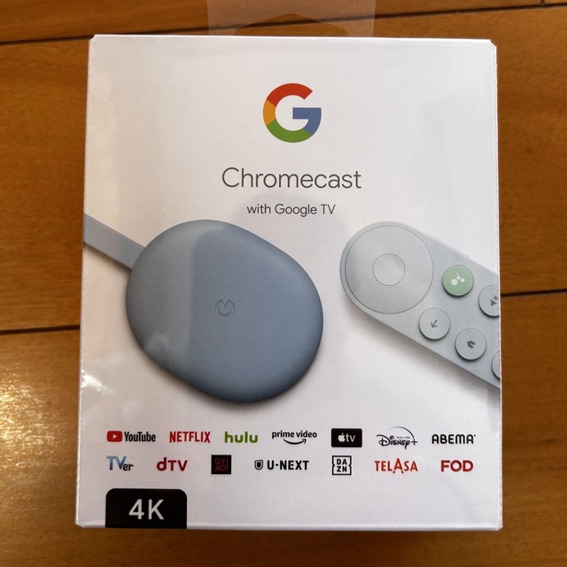 Chromecast with Google TV 4K sky ブルー