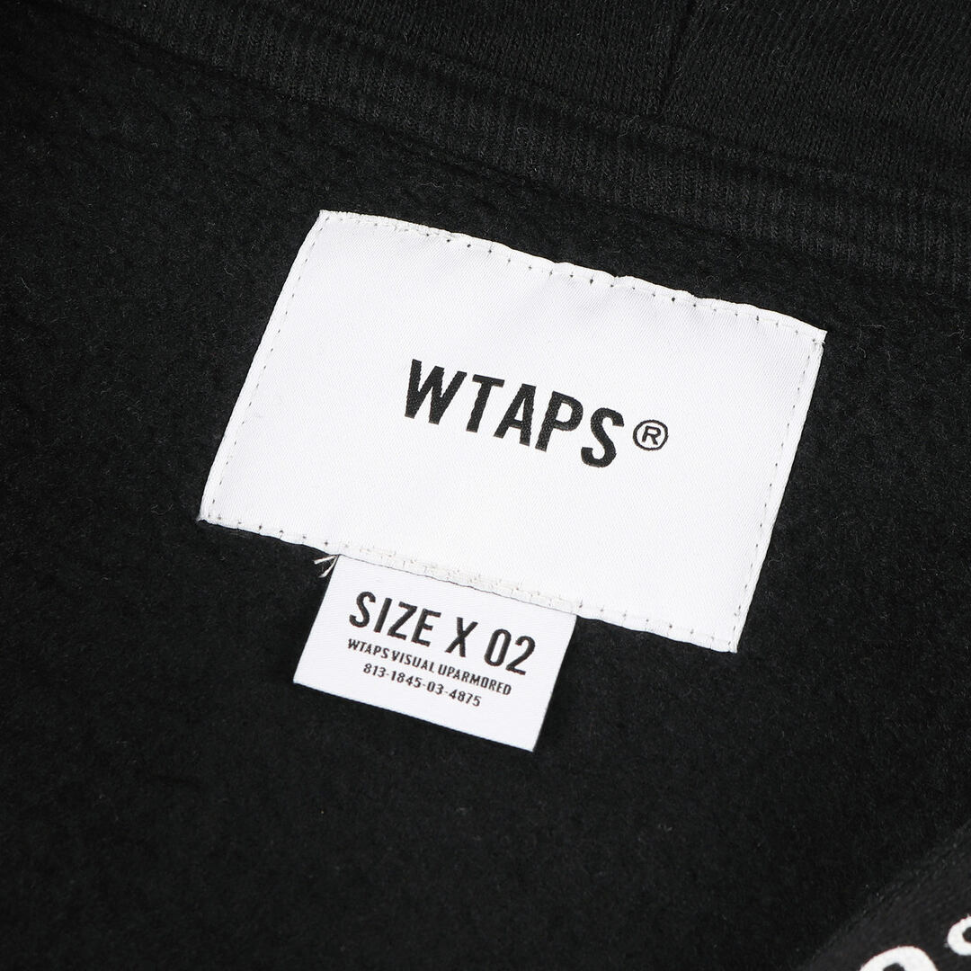 WTAPS ダブルタップス パーカー クロスボーン ジップ スウェットパーカー X3.0 / ZIP HOODY / CTPL 22AW トップス フーディー 裏起毛 ブラック 黒 2 日本製 【メンズ】