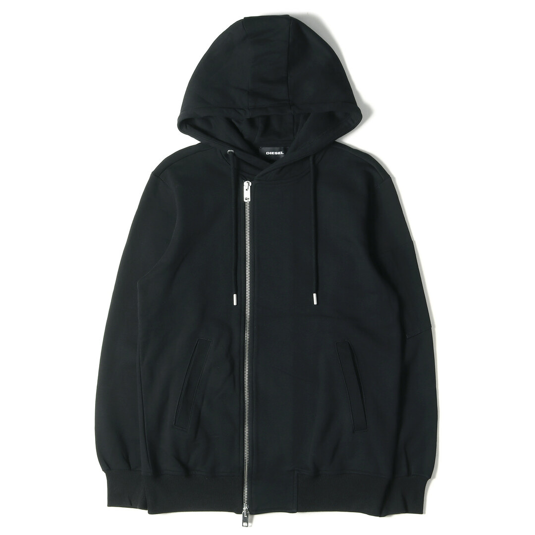DIESEL ディーゼル パーカー ライダースジップ オーバーサイズ スウェットパーカー S-GIANT ブラック 黒 M トップス フーディー スウェットシャツ 【メンズ】【中古】 | フリマアプリ ラクマ