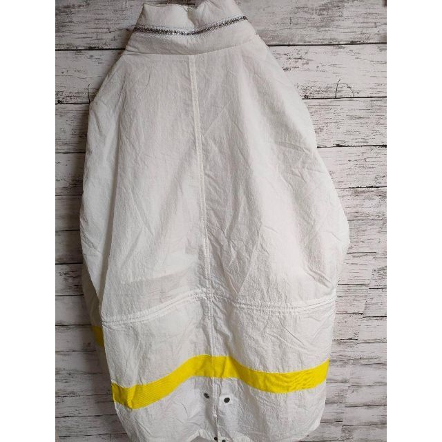Calvin Klein ナイロン ホワイト ロングコート - ナイロンジャケット