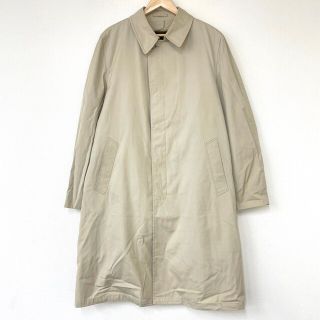 ロンドン フォグ LONDON FOG ステンカラーコート ボアライナー付き 長袖 無地 サイズ：MEN'S XL位 ベージュ 【中古】(その他)