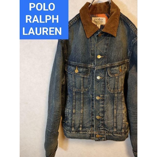 POLO RALPH LAUREN(ポロラルフローレン)のポロラルフローレン　デニムジャケット　ネイティブ　コーデュロイ　RRL メンズのジャケット/アウター(Gジャン/デニムジャケット)の商品写真