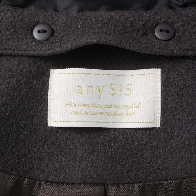 anySiS(エニィスィス)のanySiS 2WAYスーペリアファインウールモッサ コート 0 XS グレー レディースのジャケット/アウター(その他)の商品写真