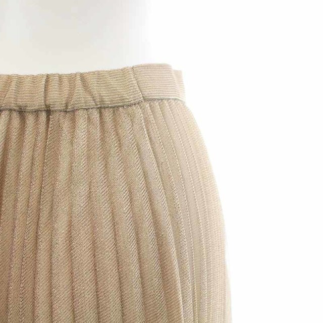 Stola.(ストラ)のStola. スカート プリーツスカート フレアスカート 38 M ベージュ レディースのスカート(ひざ丈スカート)の商品写真