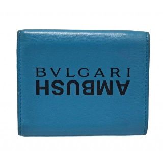 ブルガリ(BVLGARI)のブルガリ 財布 AMBUSH コラボ セルペンティ 三つ折り ブルー レザー(財布)