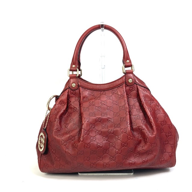 人気激安 スーキー GUCCI グッチ - Gucci 211944 レッド レザー