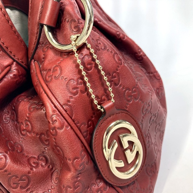 人気激安 スーキー GUCCI グッチ - Gucci 211944 レッド レザー