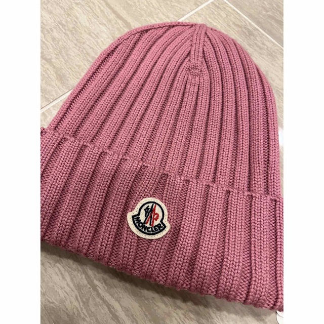 MONCLER - 【MONCLER/モンクレール】新作⭐︎ニットキャップ⭐︎ローズ