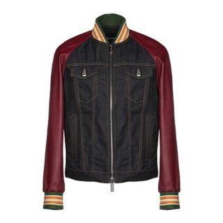 ディースクエアード(DSQUARED2)のdsquared2 デニムレザージャケット46(レザージャケット)