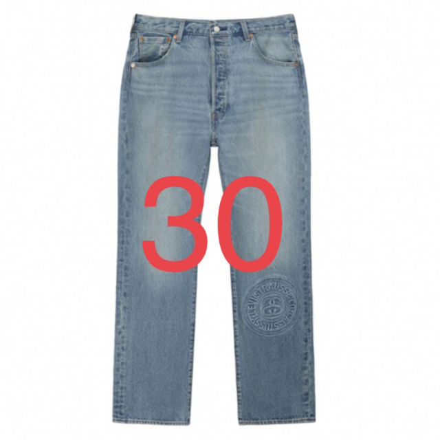 STÜSSY & LEVI'S EMBOSSED stussy501JEAN30