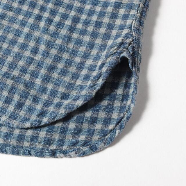 RRL ダブルアールエル シャツ チンスト付き チェック ワークシャツ トップス インディゴ XS シンプル カジュアル ブランド 【メンズ】【中古】【R038】