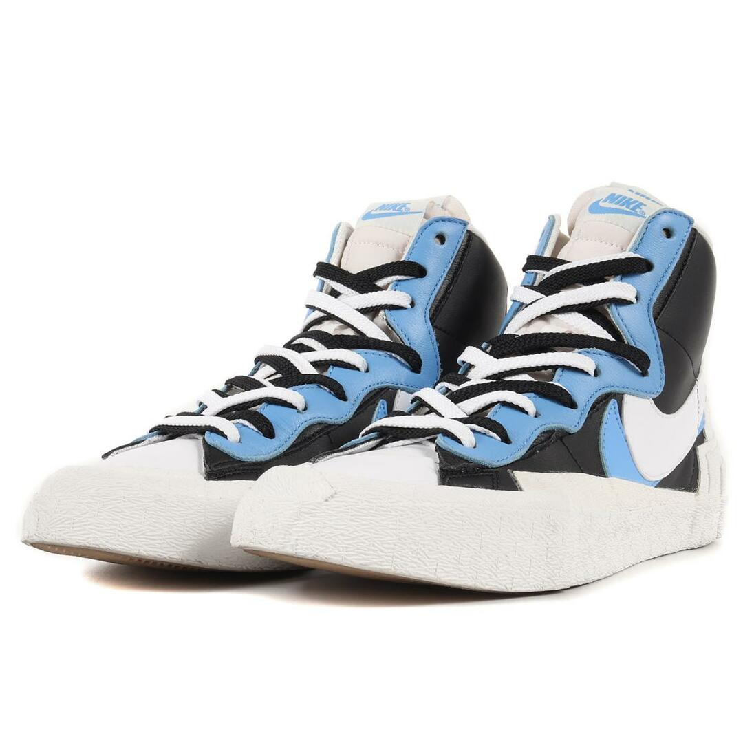 sacai(サカイ)のSacai サカイ スニーカー 19SS ×NIKE ナイキ BLAZER MID ブレザーミッド SACAI BV0072-001 ブラック 黒 ユニバーシティブルー シューズ 靴 シンプル カジュアル ブランド サイズ：28cm US10 【メンズ】【中古】【美品】【R038】 メンズの靴/シューズ(スニーカー)の商品写真