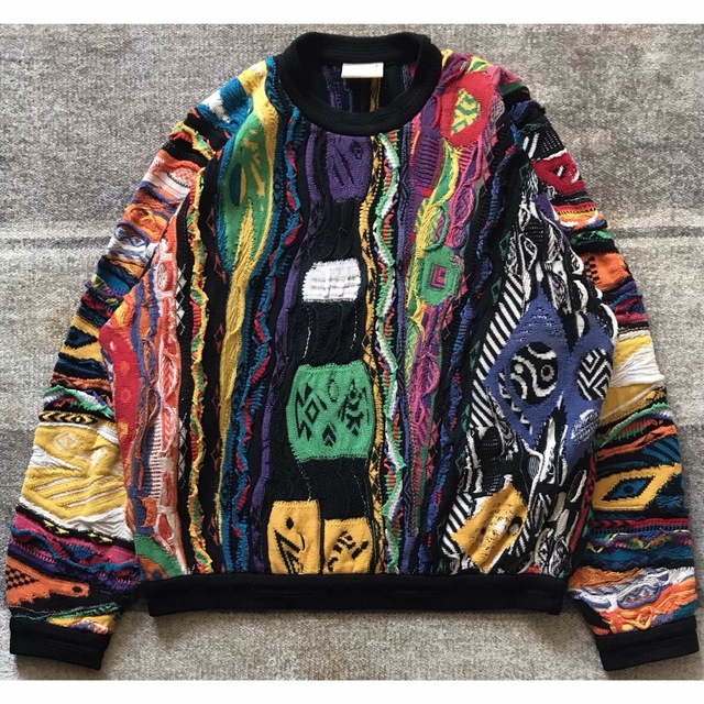 COOGI - 異次元のデザイン 芸術 90s COOGI クージー コットン ニット COOGI - 異次元のデザイン 芸術 90s COOGI クージー コットン ニット