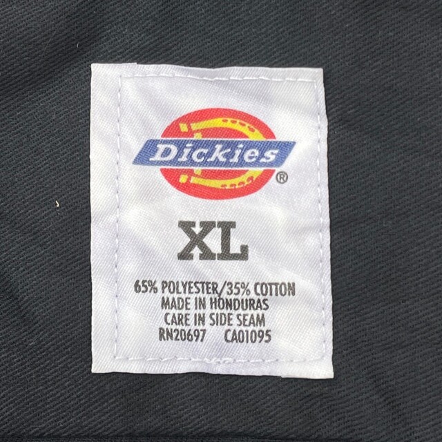 Dickies(ディッキーズ)のディッキーズ Dickies ワークシャツ 半袖 ワッペン サイズ：XL ブラック Deadstock デッドストック メンズのトップス(シャツ)の商品写真