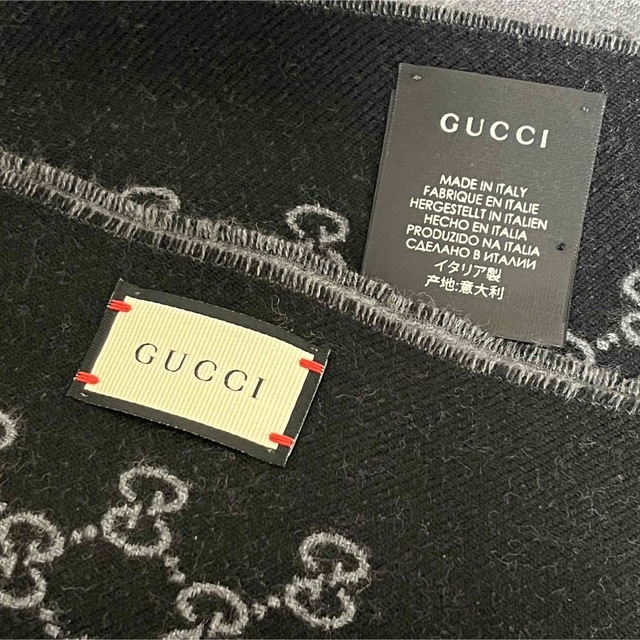 値下げ［新品・未使用］ GUCCI マフラー・ストール GG ダブルジャカード