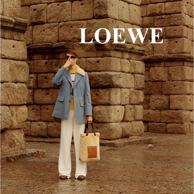 LOEWE トートバッグ ムートンレザー 名作