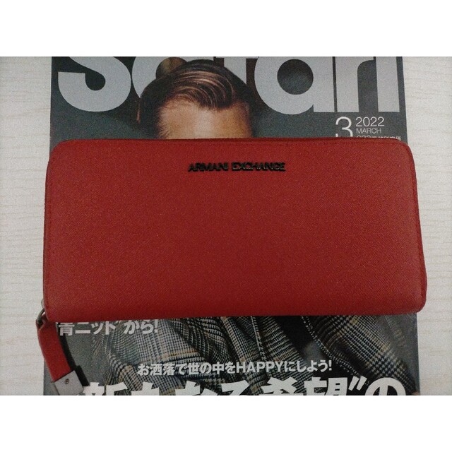 ARMANI EXCHANGE(アルマーニエクスチェンジ)のアルマーニエクスチェンジ 長財布 赤 レディースのファッション小物(財布)の商品写真