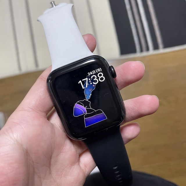 Apple Watch - アップルウォッチのバンド 黒白の通販 by 🐸's shop