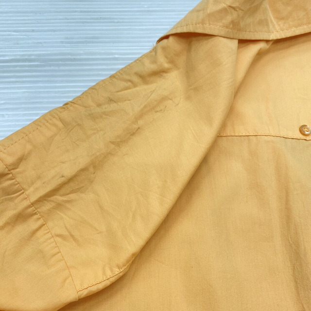 KS island キューバシャツ 開襟 半袖 刺繍入り サイズ：2XL オレンジ