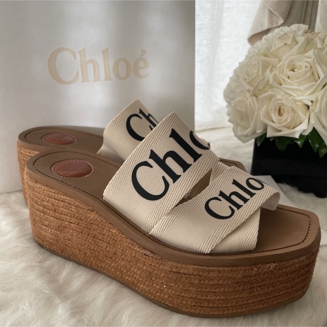 Chloe(クロエ)のChloe WOODY  ウェッジソールサンダル レディースの靴/シューズ(サンダル)の商品写真