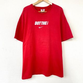 ナイキ(NIKE)のナイキ NIKE TEAM オハイオステート バックアイズ Tシャツ 半袖 スウッシュロゴ 両面 プリント サイズ：XL レッド 【中古】Ohio State Buckeyes(Tシャツ/カットソー(半袖/袖なし))