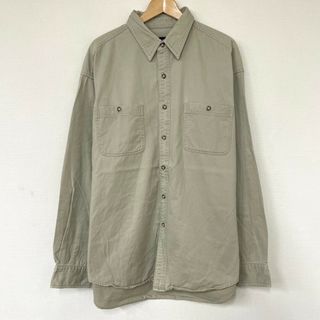 ギャップ(GAP)の90's ギャップ GAP ワーク シャツ ロングスリーブ 長袖 サイズ：XL ベージュ古着 【中古】(シャツ)